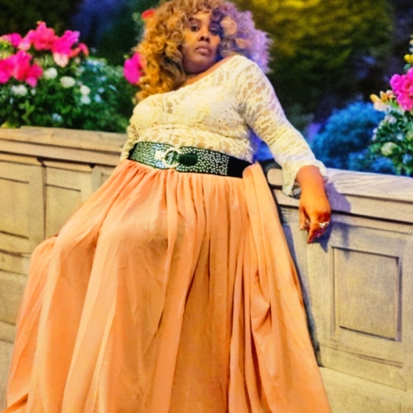 Cream Pink gown - Picture 4 of 11